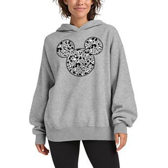 Women's Disney's Mickey Mouse Oversized Fleece Hoodie Sweatshirt
