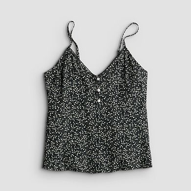 Juniors' SO® Button Tank Top