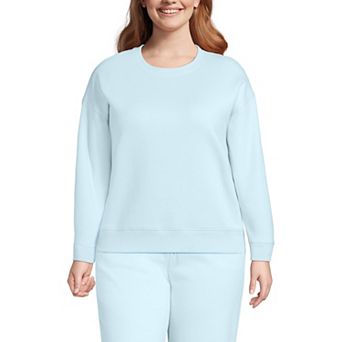 Plus Size Lands' End Serious Sweats Fleece Pullover