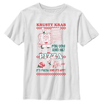 Boys 6-20 Nickelodeon SpongeBob SquarePants SpongeBob Square pants Krusty Krab Pizza Ad Graphic Tee