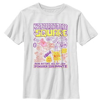 Boys 6-20 Nickelodeon SpongeBob SquarePants Not Afraid To Be Square Graphic Tee