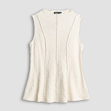 Women's Simply Vera Vera Wang Funnel Neck Pucker Top