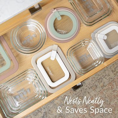 Bentgo 8-pc. Signature Leak-Proof Glass Food Storage Set