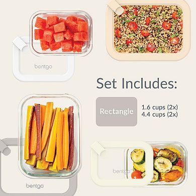 Bentgo 8-pc. Signature Leak-Proof Glass Food Storage Set