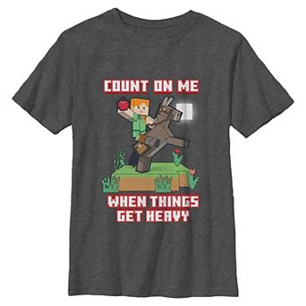 Boys 6-20 Minecraft Count On Me Graphic Tee