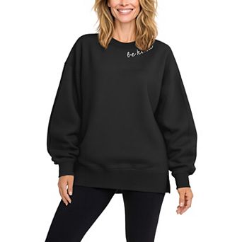 Women's Be Kind Oversized Fleece Crew Sweatshirt
