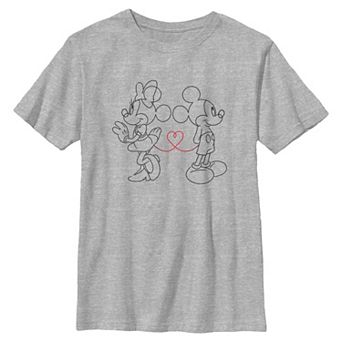 Boys 8-20 Disney’s Minnie & Mickey Mouse Heart Graphic Tee
