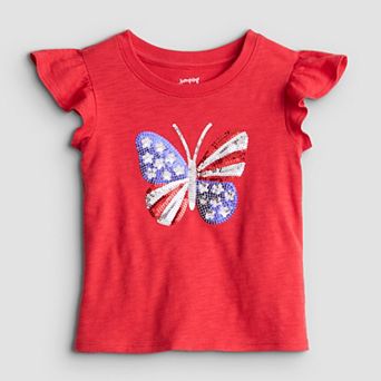 Baby & Toddler Girl Jumping Beans® Flutter Embellished Tee