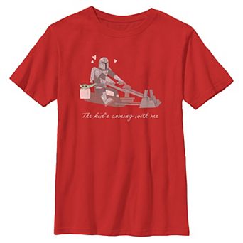 Boys 6-20 Star Wars The Mandalorian The Kid's Coming With Me Graphic Tee