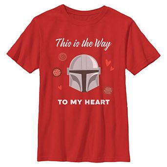 Boys 6-20 Star Wars Mandalorian This Is The Way To My Heart Graphic Tee