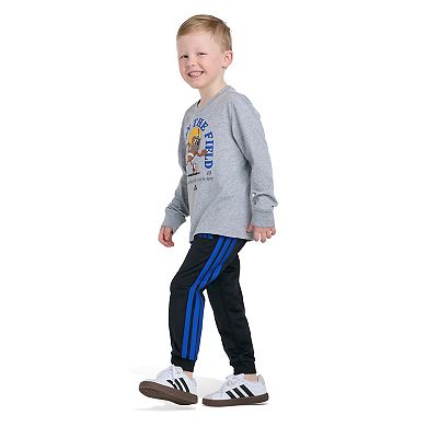 Boys 4-7 adidas Elastic Waistband 3-Stripe Jogger Pants