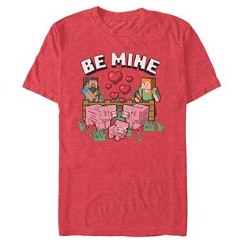 Men's Minecraft Be Mine Graphic Tee
