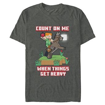 Men's Minecraft Count On Me Graphic Tee