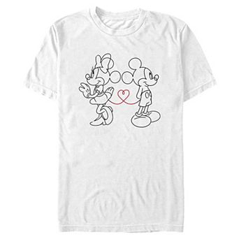 Men's Disney's Minnie & Mickey Heart Graphic Tee