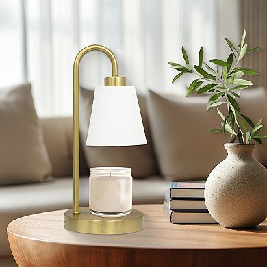 Belle Maison 13-Inch Linen Shade Candle Warmer