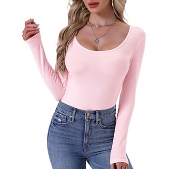 Women's Thermal Shirts Base Layer Long Sleeve Underwear Fall Winter Pajama Tops Basic Shirt
