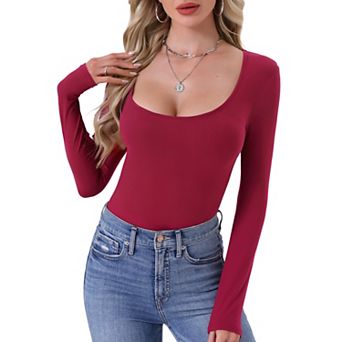 Women's Thermal Shirts Base Layer Long Sleeve Underwear Fall Winter Pajama Tops Basic Shirt