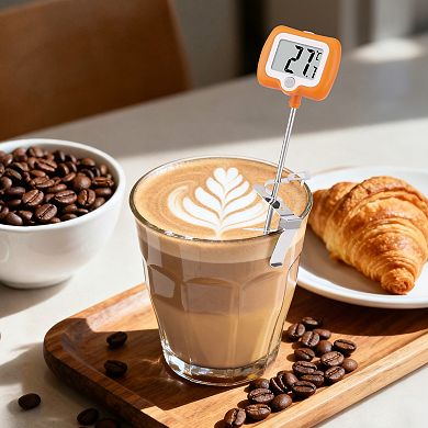 Digital Meat Thermometer, Instant Read Food Thermometer with Clip, Cooking Thermometer 9.8in