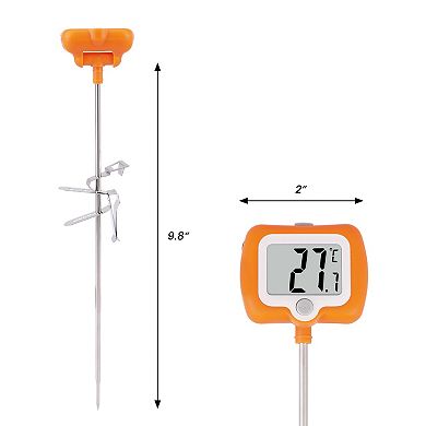 Digital Meat Thermometer, Instant Read Food Thermometer with Clip, Cooking Thermometer 9.8in