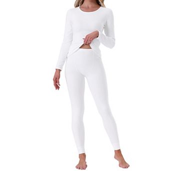 Women's Thermal Underwear Sets Long Sleeve Shirt with Leggings Cold Winter Base Layer Pajamas Set