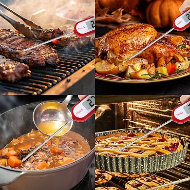 Digital Meat Thermometer, Instant Read Food Cooking Thermometer with Extra Long Probe 9.6x1.2inch