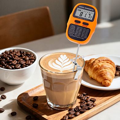 Digital Meat Thermometer, Instant Read Food Thermometer with Clip, Cooking Thermometer 9.5in