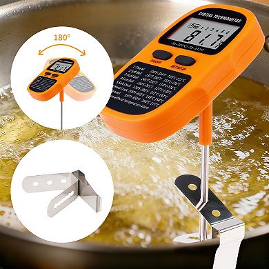 Digital Meat Thermometer, Instant Read Food Thermometer with Clip, Cooking Thermometer 9.5in