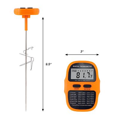 Digital Meat Thermometer, Instant Read Food Thermometer with Clip, Cooking Thermometer 9.5in