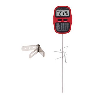 Digital Meat Thermometer, Instant Read Food Thermometer with Clip, Cooking Thermometer 9.5in