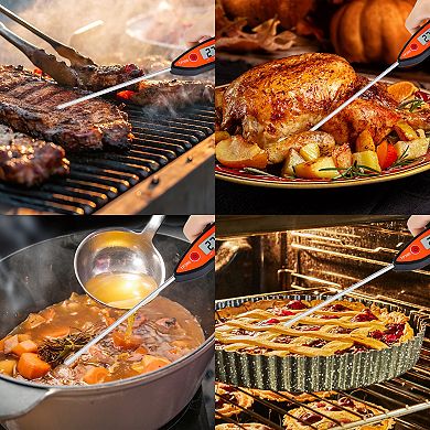 Digital Meat Thermometer, Instant Read Food Thermometer, Cooking Thermometer for Outside 9x1 inch