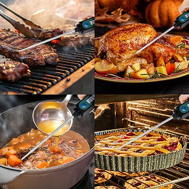 Digital Meat Thermometer, Instant Read Food Cooking Thermometer with Casing 8.0x0.8x0.6 inch