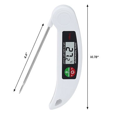Digital Meat Thermometer, Instant Read Food Cooking Thermometer with Backlight Function 10.78in