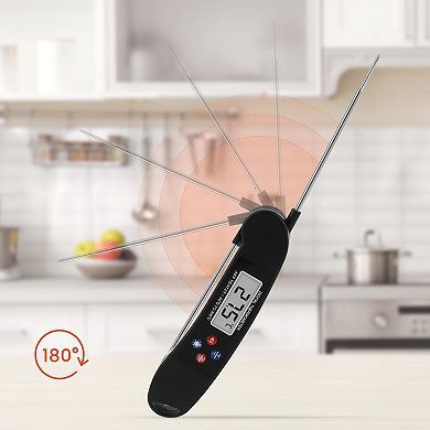 Digital Meat Thermometer, Instant Read Foldable Food Cooking Thermometer 6.1x1.5x1 inch