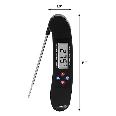 Digital Meat Thermometer, Instant Read Foldable Food Cooking Thermometer 6.1x1.5x1 inch