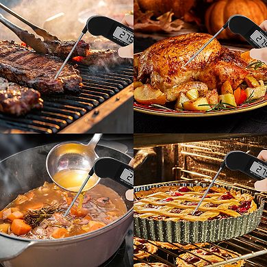 Digital Meat Thermometer, Instant Read Foldable Food Cooking Thermometer 6.1x1.5x1 inch