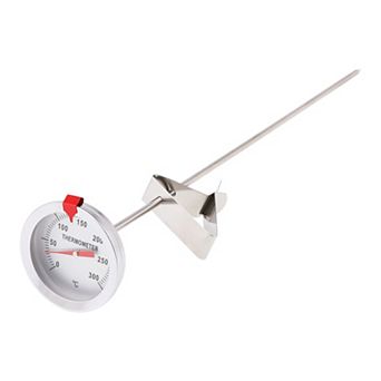 Meat Thermometer, Instant Read Food Thermometer, Waterproof Cooking Thermometer 12 in Silver