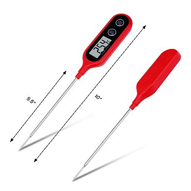 Digital Meat Thermometer, Instant Read Food Thermometer, Cooking Thermometer for Kitchen Smoker 10in