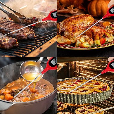 Digital Meat Thermometer, Instant Read Food Thermometer, Cooking Thermometer for Kitchen Smoker 10in