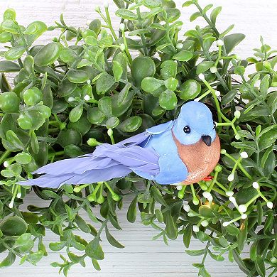 Imitation Bluebirds Artificial Bird Ornaments (6-Pack)