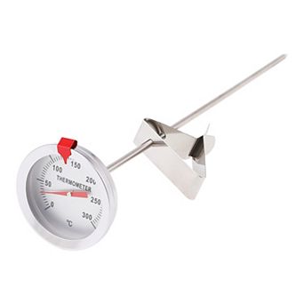 Meat Thermometer, Instant Read Food Thermometer, Waterproof Cooking Thermometer 9 in Silver