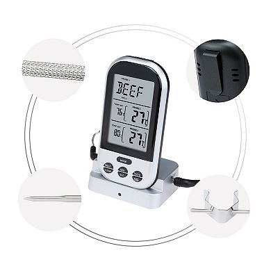 Wireless Meat Thermometer, Instant Read Food Thermometer, Cooking Thermometer 4.7x1x2.5 inch