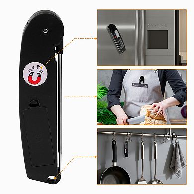 Digital Meat Thermometer, Instant Read Food Thermometer, Cooking Thermometer 10.4x1.6x0.6 in