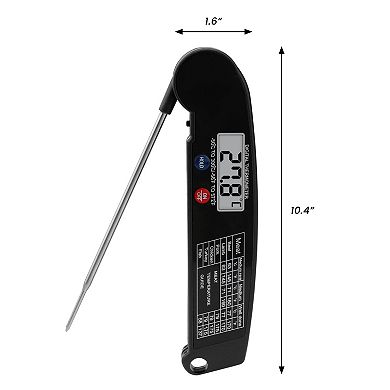 Digital Meat Thermometer, Instant Read Food Thermometer, Cooking Thermometer 10.4x1.6x0.6 in