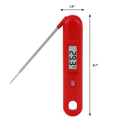 Digital Meat Thermometer, Instant Read Foldable Food Cooking Thermometer 6.1x1.5x0.9 inch