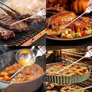 Digital Meat Thermometer, Instant Read Food Thermometer, Cooking Thermometer 8.9in