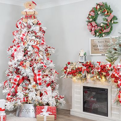 Jingle Bell Greenery Picks (Silver, Set of 3)