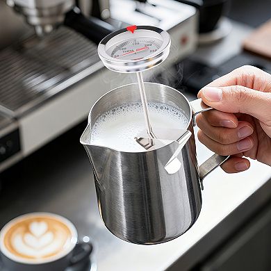 Meat Thermometer, Instant Read Food Thermometer, Waterproof Cooking Thermometer 6in, Silver