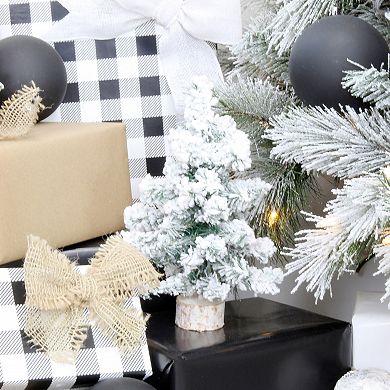 Mini Christmas Trees (3-Pack, 10-Inch, Flocked)