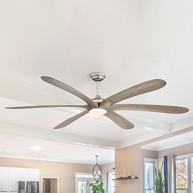 72-inch ABS 6-Blade DC Motor Gold Ceiling Fan with Light and Remote