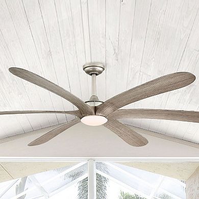 72-inch ABS 6-Blade DC Motor Gold Ceiling Fan with Light and Remote